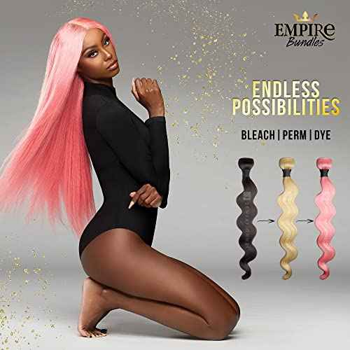 Sensationnel Empire bundles- body wave 10a tangle shed free human hair for weaving and sew in styles - 1 pack (18 inch, NATURAL/BLACK)