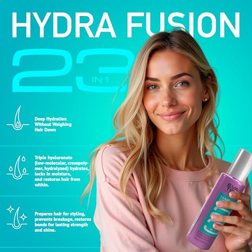EVATSU Hydra Fusion 23-in-1 Leave-In Hair Cream 1 Fl Oz Deep Hydration & Anti-Frizz