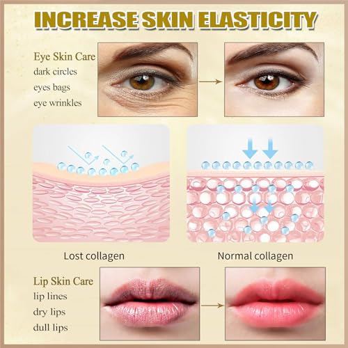 24K Gold Eye Masks & Collagen Lip Masks - 30 Pair Set