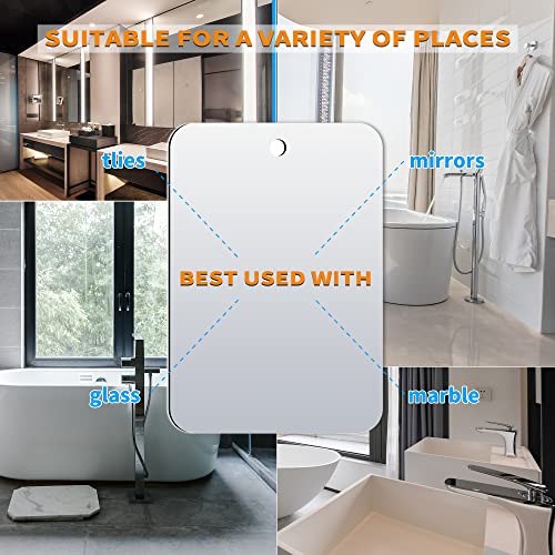 6x4 Fogless Shower Mirror for Shaving & Makeup