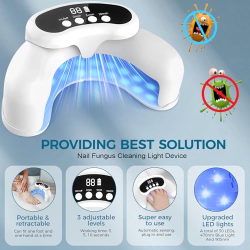 Nail Fungus Laser Treatment Device | Cordless LED Light Portable