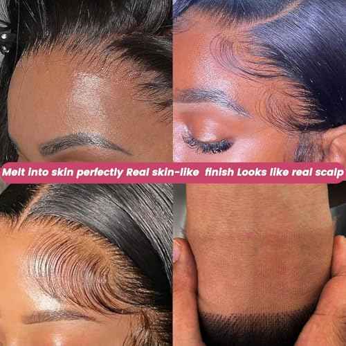 5x5 14 inch HD Lace Closure Human Hair Skin-like 0.1mm thin frontal 100% Virgin Hair pre plucked Natural Black Body Wave