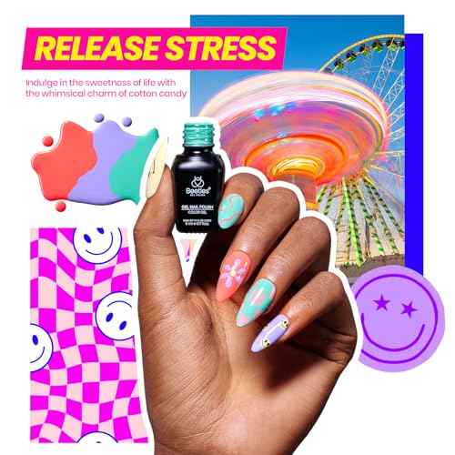 Beetles 69 Pcs Gel Nail Polish Kit with U V Light - 35 Colors Gel Polish Nail Kit with with Base & Glossy Top Coat Soak Off DIY Salon Beginner-friendly Manicure Nails Stuff Gifts for Women Teens Girls