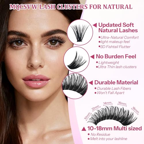 Lash Clusters Kit 640Pcs - 30D+40D Wispy Eyelash Extensions 9-16mm