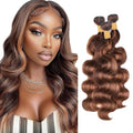 Ombre Brown Body Wave Bundles - Unprocessed Brazilian Hair 12-34"