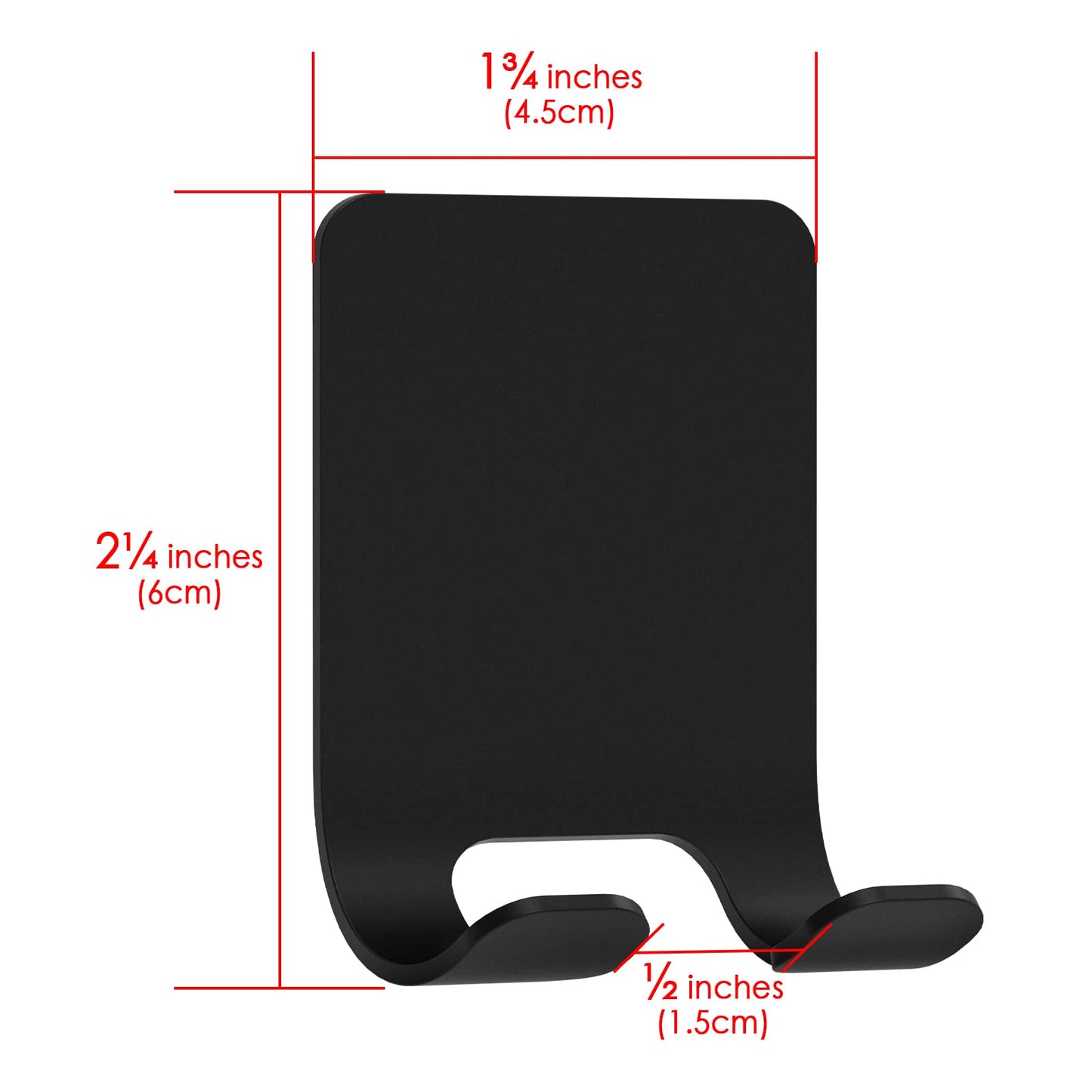 Linkidea 2 Packs Wall Mount Razor Holder for Shower, Stainless Steel Self Adhesive Shaver Hooks, Sticky Hanger Compatible with Venus Platinum, Fusion 5 Proshield, Mach 3 Classic (Black)