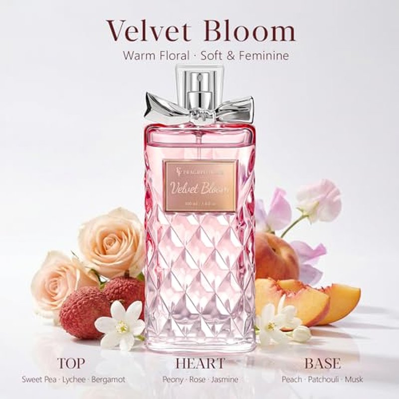 Alcohol-Free Floral Perfume for Women, 100ml - Velvet Bloom