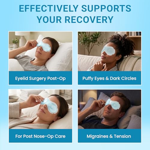 Cooling Eye Mask - Reusable Gel Eye Pads for Puffy Eyes, 2 Pack