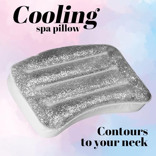 Glitter Gel Cooling Spa Pillow with Suction Cups