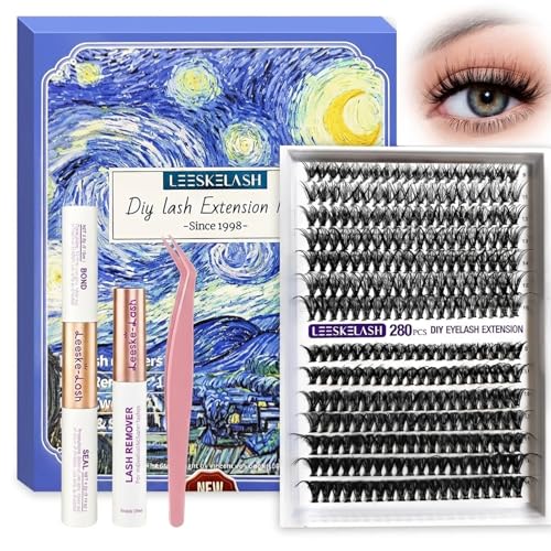 Lash Extension Kit 280PCS - DIY Volume Clusters 9-16mm