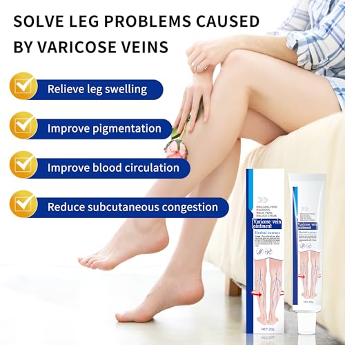KONGDY Varicose Vein Relief Cream - 2 Count for Smooth Legs