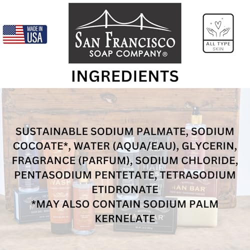 San Francisco Soap Company Golden Scotch Scented Bar Soap