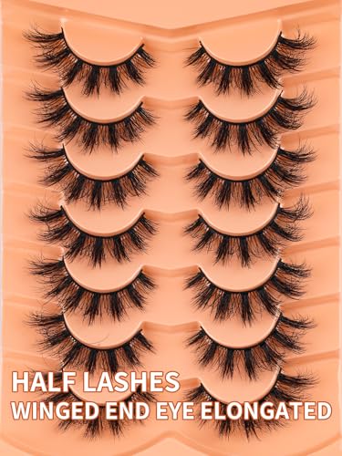 Cat Eye Mink Lashes 18MM Russian D Curl - 7 Pairs