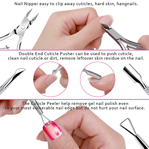 Nail Care Kit with Files, Buffers, Cuticle Tools & Oil