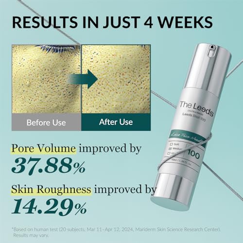 The Leeds LicoTeca Needle Leeds Shot 100 Spicule Serum 50ml(1.69 fl. oz.) | Pore Care&Skin Renewal Booster | Hyaluronic Acid, Niacinamide, Allantoin, Adenosine | Fragrance-Free, Active Korean Skincare