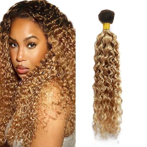 Brazilian Water Wave Human Hair Bundle 28" - 100g T1B27 Blonde