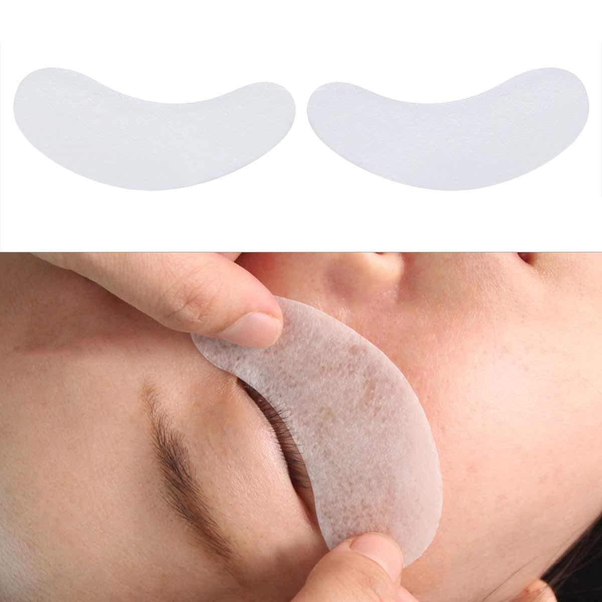 100 Pairs Under Eye Pads for Lash Extensions, Hydrogel Eyelash Patches Lint Free Eye Gel Pads Beauty Tool