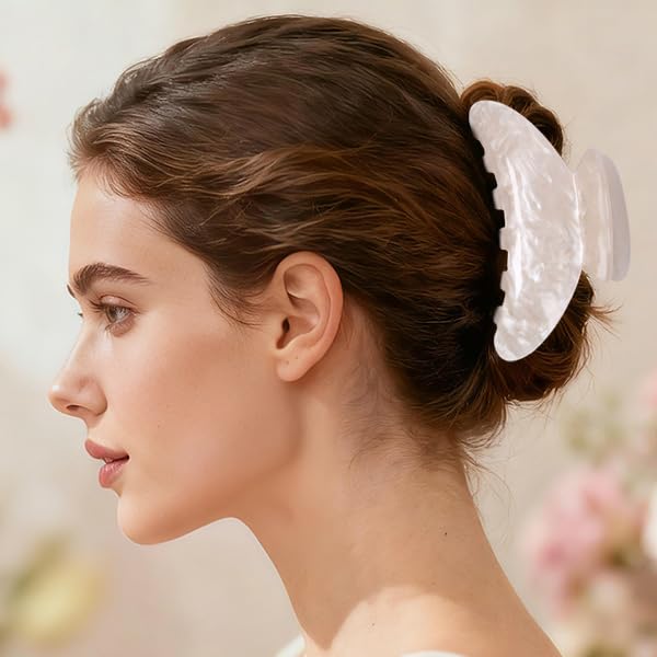 OWIIZI Acetate Claw Hair Clips 4.13" - Strong Hold for Thick Hair