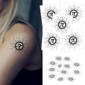 Pi Symbol Temporary Tattoos - Math Stickers Party Favors