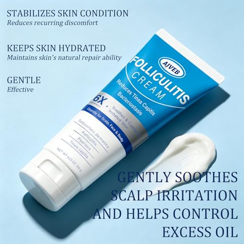 Folliculitis Cream for Scalp, Face & Body – 120g Soothing Balm