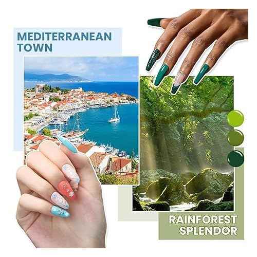 Beetles Gel Nail Polish kit with UV Light, 108 PCS 55 Colors Valentines Gel Polish Set Base Coat Glossy Matte Glitter Top Coat Gel Polish Glitter Red Green Brown Purple Pink Cat Eye Gel Gift for Women