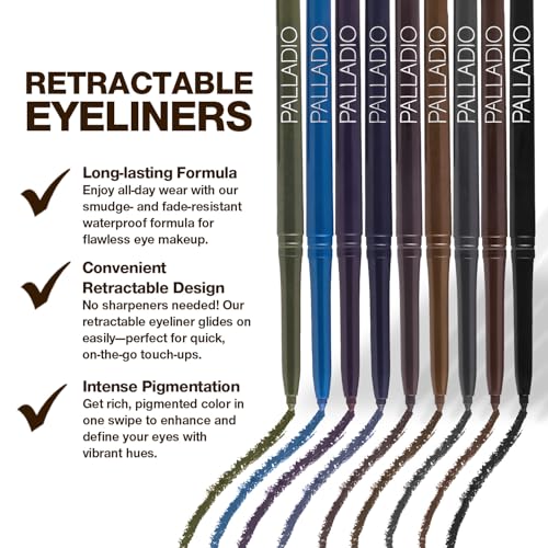 Palladio Waterproof Retractable Eyeliner Pencil - Exotic Plum