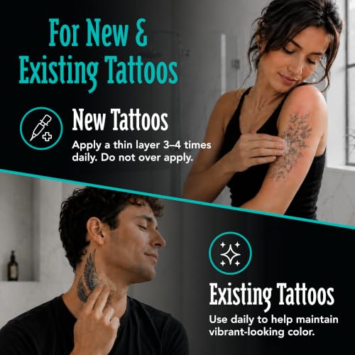Tattoo Aftercare Balm - 0.75 oz Natural Moisturizer for Fresh Ink