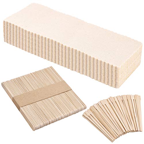 Maitys Hair Removal Kit: 250 Pieces Muslin Waxing Strips and Sticks for Body and Facial Hair Women Men
