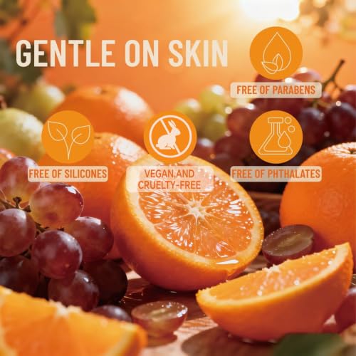 MegustaMe Orange & Grape Body Spray for Women, Vegan, Paraben-Free, 3.38 fl oz