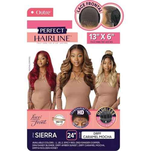 Outre Lace Front Wig - Perfect Hair Line 13X6 - Sierra (JET BLACK 1)