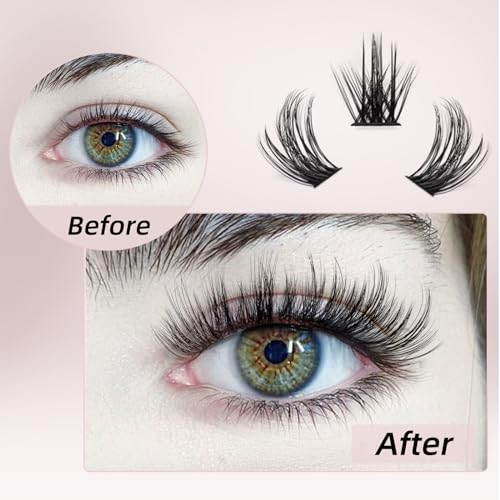 144Pcs D Curl Lash Clusters Kit - DIY Eyelash Extensions 8-16mm