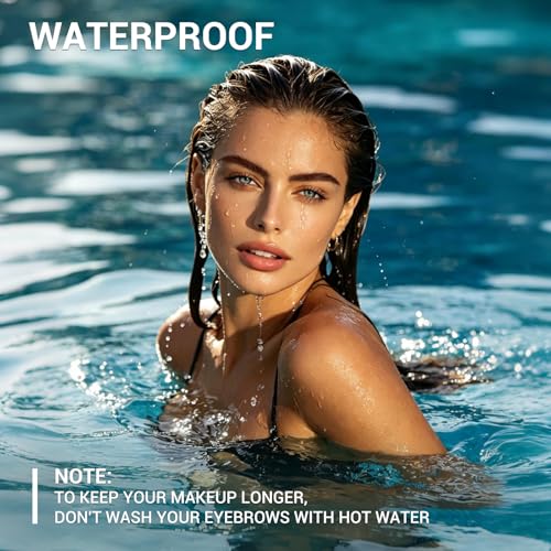Peel Off Eyebrow Tint Gel - Waterproof, 3-Day Wear, Dark Brown