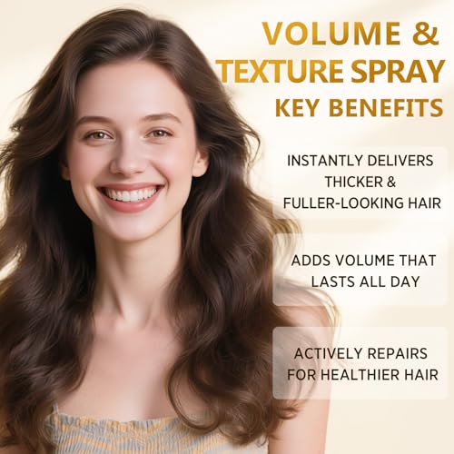 Hair Thickening Spray for Fine Hair - Volume, Keratin & Heat Protection, 8.5 oz