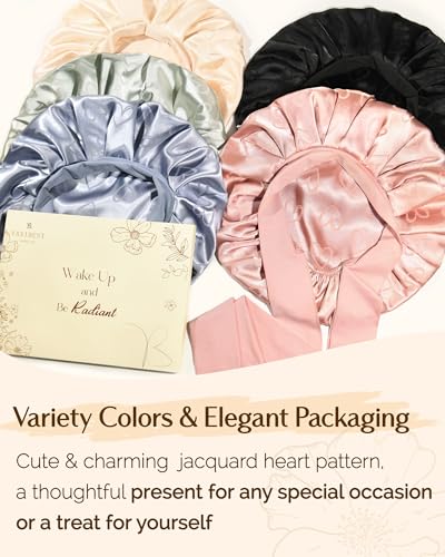 YANIBEST Adjustable Satin Bonnet for Sleeping – Double Layer