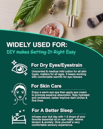 16-Pack Steam Eye Masks for Dry Eyes, Self-Heating Warm Compress