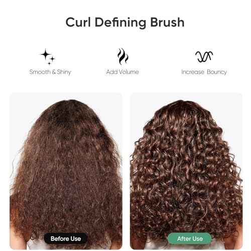 AM8:00 Curl Defining Brush for Shaping & Separating Curly Hair and Adding Volume,Vented Hairbrush for Blow Drying,for Women and Men