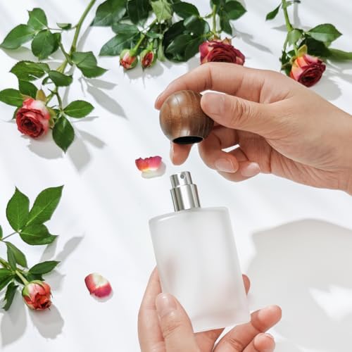 50ml Frosted Glass Perfume Spray Bottle with 3 Dispensers
