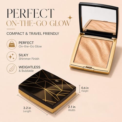 Champagne Glow Highlighter Palette, 10g Baked Powder