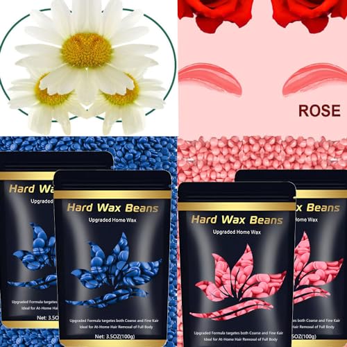 Waxing Kit for Women Men Digital Wax Warmer Hard Wax Kit with 400g Wax Beans for Full Body Brazilian Bikini Armpit Hair Removal Black