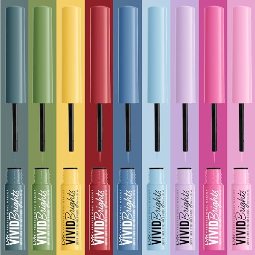 NYX Vivid Brights Liquid Eyeliner - Ghosted Green