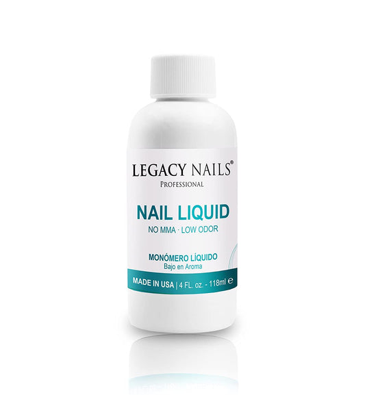 LEGACY NAILS 4 oz Nail Sculpting Liquid Monomer Professional Color Stabilizer Non-Yellow EMA Acrylic Monomer Liquid for Acrylic Powder System Nail Extension Monómero Líquido…