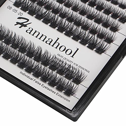 Large Tray D Curl Thickness 0.07mm Mixed 8-10-12-14mm/10-12-14-16mm/12-14-16mm /14-16mm/10-12-14mm Wide Stem Individual Cluster False Eyelashes Volume Eye Lashes Extensions (mixed 8-10-12-14mm)