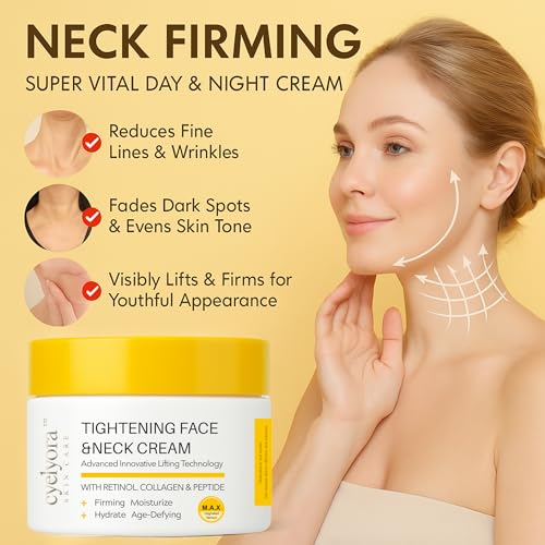 Neck Tightening Cream - Smoothing Cream for Fine Lines, Wrinkles - 100ml | Loose and Crepey Skin - Moisturizer for Neck, Chest & Face (Unscented 1)