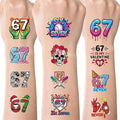 67 Temporary Tattoos for Kids - 96 Designs, 8 Sheets