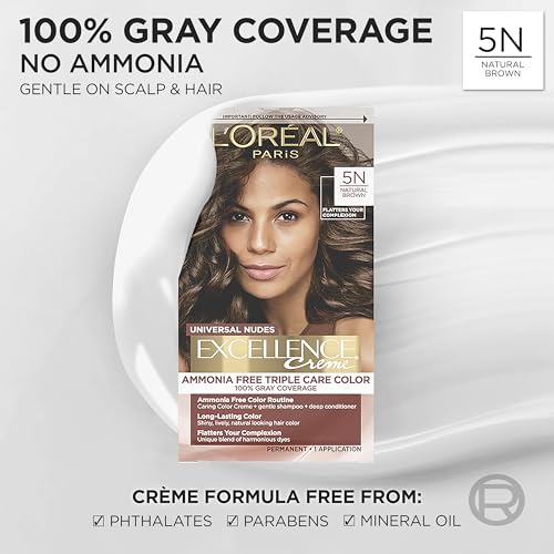L'Oreal Excellence Universal Nudes 5N Natural Brown Hair Dye