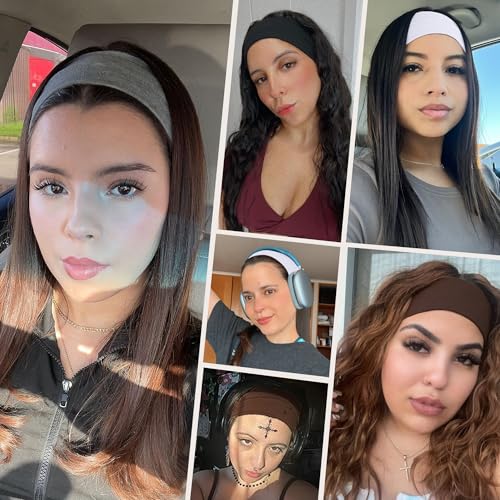 Ztomine Stretchy Headbands for Women, 8-Pack