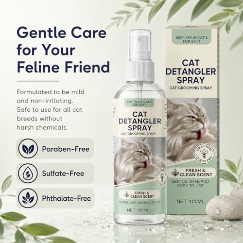 Cat Detangler Spray for Matted Hair, 100ml