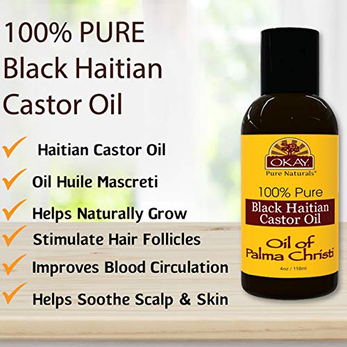 OKAY BLACK HAITIAN CASTOR OIL 4oz / 118ml