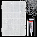 qiipii Clear Resin Rhinestones with B7000 Glue for Crafting
