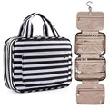 BAGSMART Toiletry Bag Travel Bag with Hanging Hook, Bonchemin Water-resistant Makeup Cosmetic Bag Travel Organizer for Accessories, Shampoo, Full Sized Container, Toiletries, Large